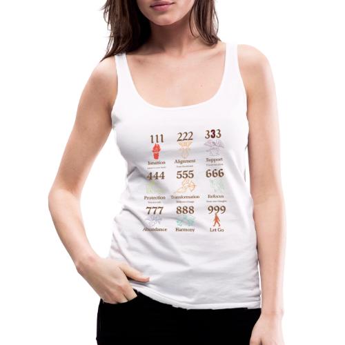 Mystic Angel Numbers Spiritual Symbols on Gildan - Women's Premium Tank Top