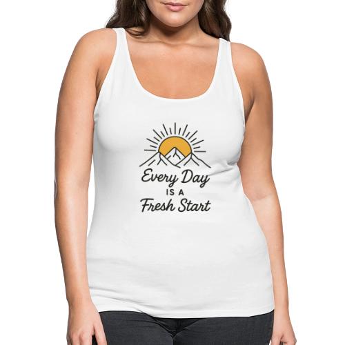 Inspirational Mountain Sunrise Motif - Women's Premium Tank Top
