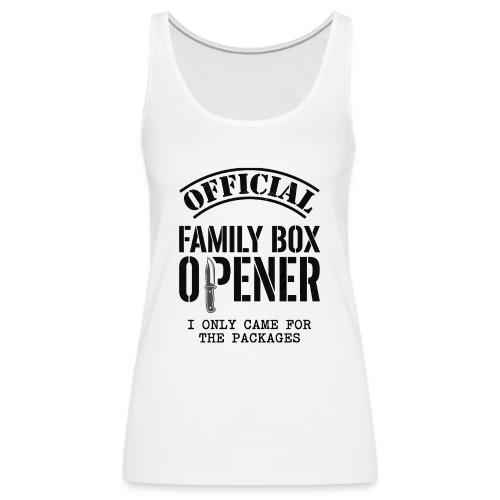 Official Family Box Opener Funny Knife Collector - Women's Premium Tank Top