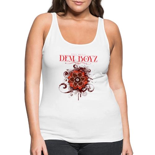 Flower Splash Reds - Women's Premium Tank Top