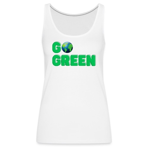 GO Green | Planet Earth Globe - Women's Premium Tank Top