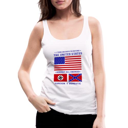 Oath To Defend The USA - Women's Premium Tank Top