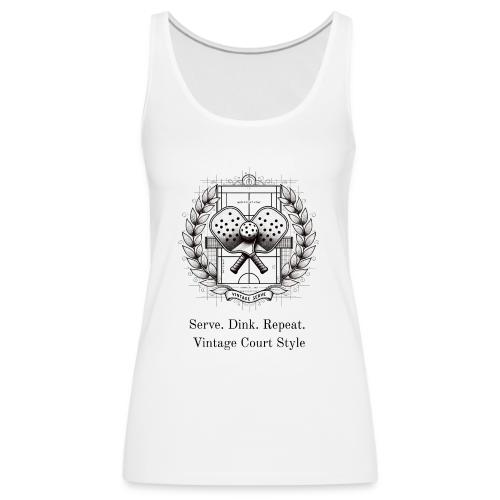 Vintage Pickleball T-Shirt, Mug, & Poster - Women's Premium Tank Top