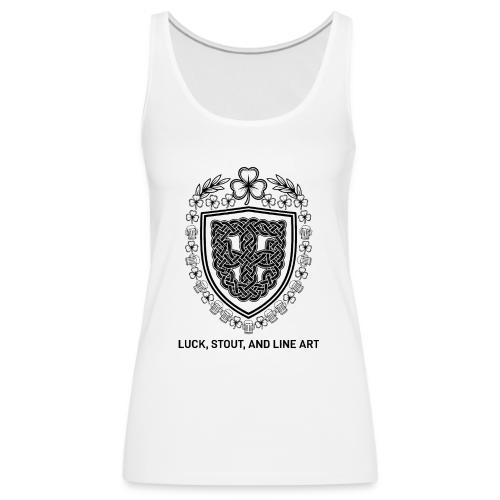 Celtic Knot T-Shirt, Symmetrical Shield - Women's Premium Tank Top