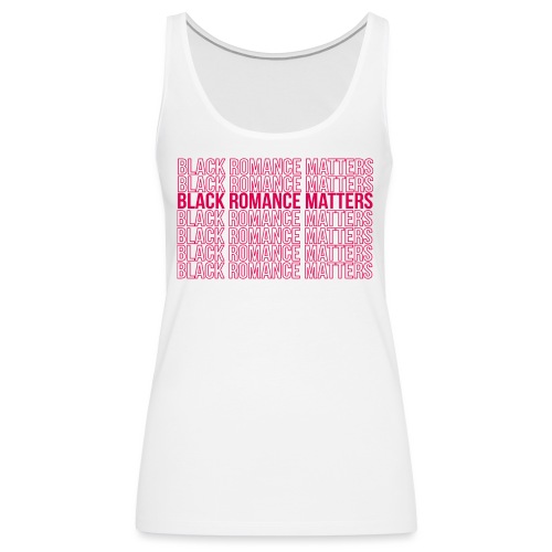 Black Romance Matters Grocery Bag tee - Women's Premium Tank Top