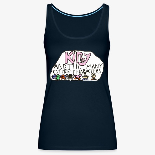Kirby and the many other characters - Women's Premium Tank Top