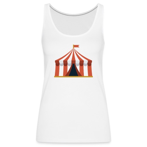 Striped Circus Tent - Women's Premium Tank Top