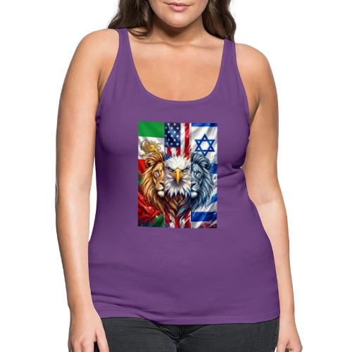 IRAN USA ISRAEL - Women's Premium Tank Top