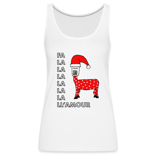 Christmas llama. - Women's Premium Tank Top