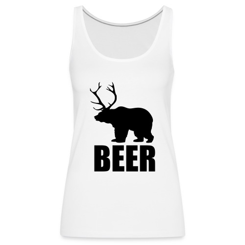 Beer - Bear and Deer - Women's Premium Tank Top