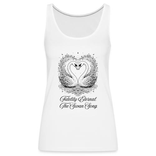 Poetic Swan T-Shirt - Women's Premium Tank Top