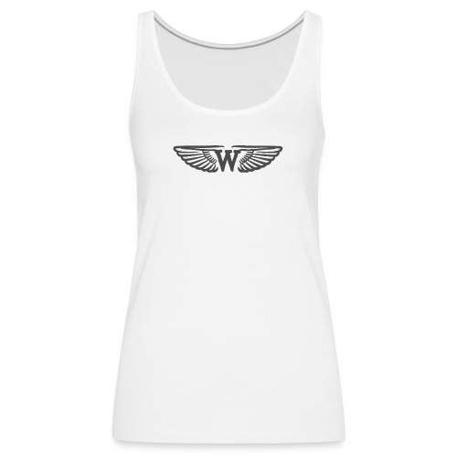 WHITEFORD wings - white/black - Women's Premium Tank Top