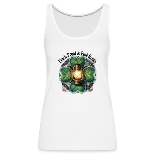 Pinch-Proof Lantern Clover T-Shirt - Women's Premium Tank Top