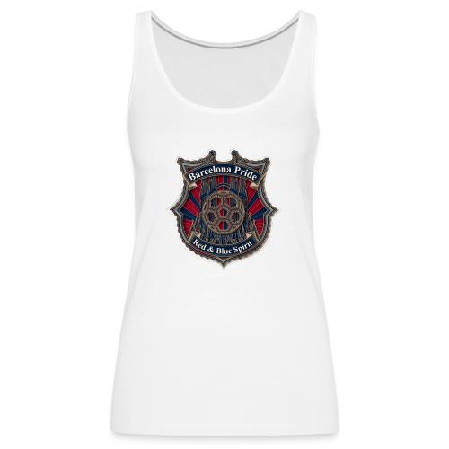 Barcelona Scarlet Pride T Shirt, Soccer City Gift - Women's Premium Tank Top