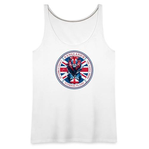 England Lion Emblem T Shirt, Flag Pride Gift - Women's Premium Tank Top