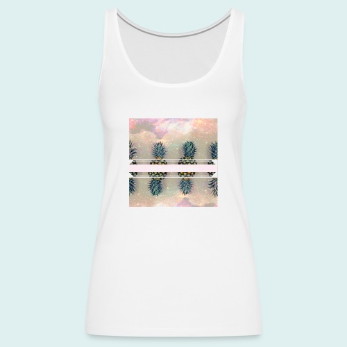 The Frosted Pineapple In Space - Women's Premium Tank Top