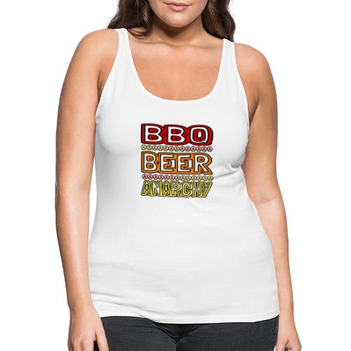BBQ BEER ANARCHY - Women's Premium Tank Top