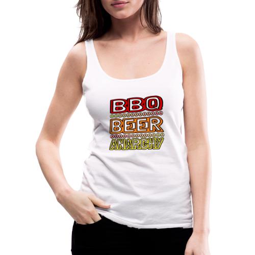 BBQ BEER ANARCHY - Women's Premium Tank Top