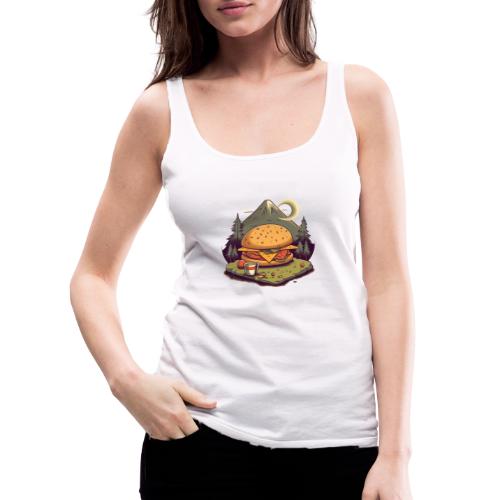 Cheeseburger Campout - Women's Premium Tank Top