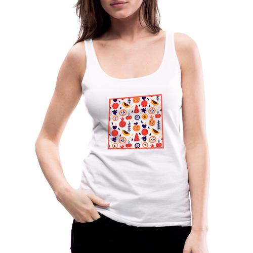 Fruits Colorful Pattern Art - Women's Premium Tank Top