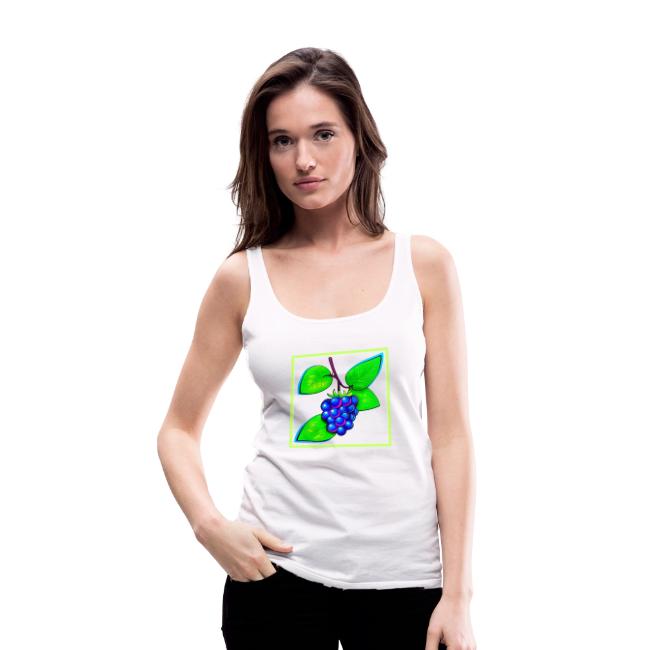 Vibrant Blueberry Pop Art