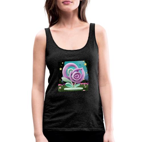 Lila Bloom | Double Floral Eco-Inspired Art - Women's Premium Tank Top