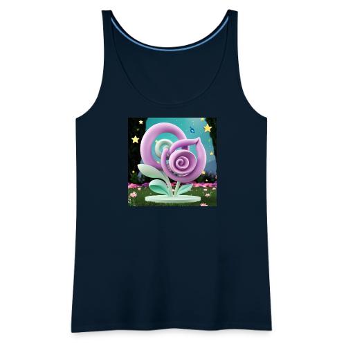 Lila Bloom | Double Floral Eco-Inspired Art - Women's Premium Tank Top