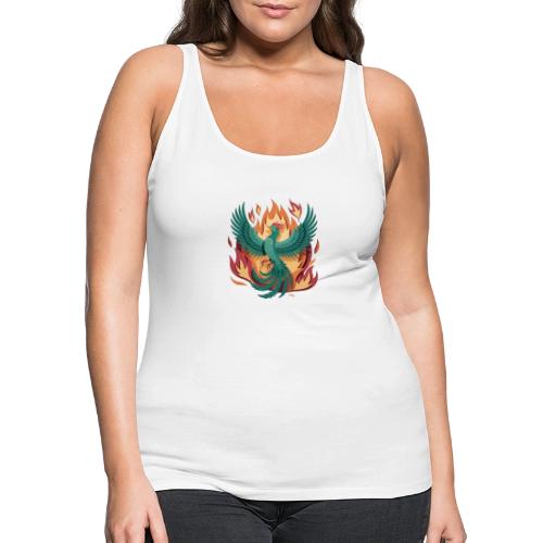 Phoenix Rising Mythical Fire Bird Fantasy Design - Women's Premium Tank Top