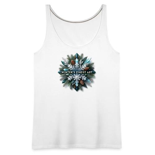 Intricate Frozen Evergreen T-Shirt - Women's Premium Tank Top