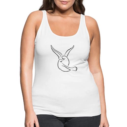 EMBRACED_TURTLEDOVES - Women's Premium Tank Top