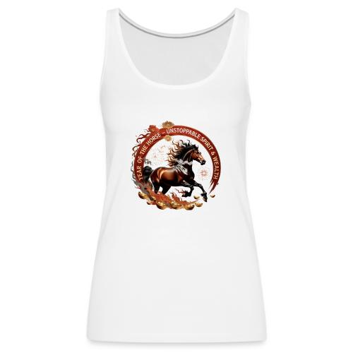 Year of the Horse Fiery Spirit T Shirt, Lunar New - Women's Premium Tank Top