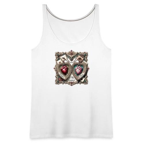 Keeper of My Deepest Love Victorian Locket T-Shirt - Women's Premium Tank Top