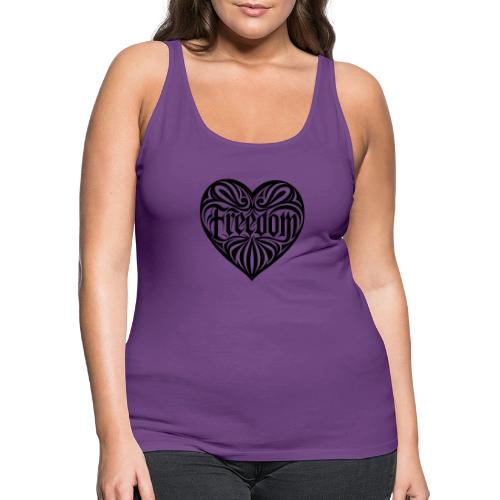 FREEDOM in Heart - Women's Premium Tank Top