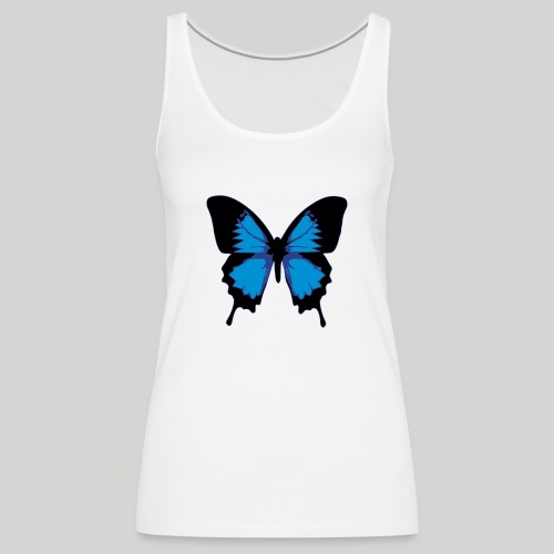 blue butterfly - Women's Premium Tank Top