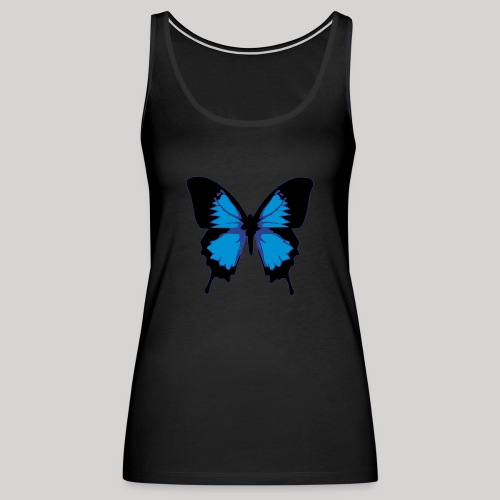 blue butterfly - Women's Premium Tank Top