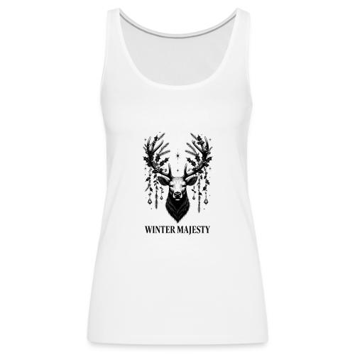 Majestic Reindeer T-Shirt, Poster, & Mug - Women's Premium Tank Top