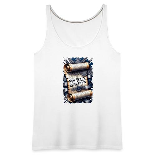 New Year's Resolution T-Shirt - Women's Premium Tank Top