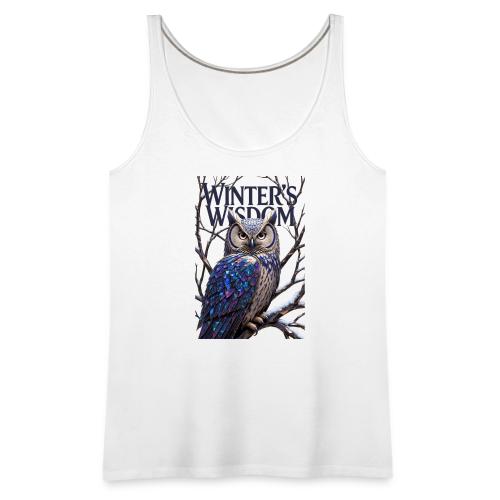Crystalized Forest Owl T-Shirt - Women's Premium Tank Top