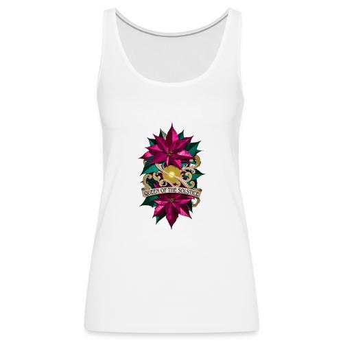 Queen of the Solstice Poinsettia T-Shirt - Women's Premium Tank Top