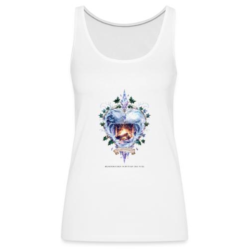 Imbolc Candle Veil T-Shirt | Veiled Rebirth - Women's Premium Tank Top