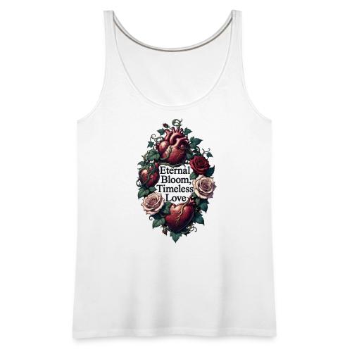 Eternal Bloom Timeless Love Entwined Hearts T-Shir - Women's Premium Tank Top