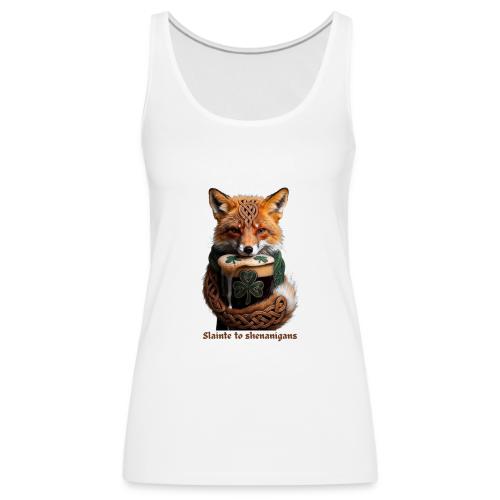 Sly Emerald Fox Toast T-Shirt - Women's Premium Tank Top