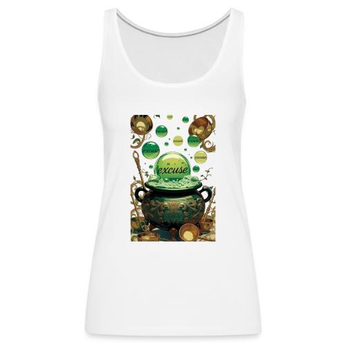 Emerald Excuses Cauldron Graphic Tee - Women's Premium Tank Top