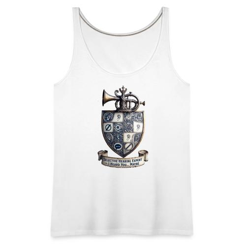 Selective Hearing Expert Crest T Shirt - Women's Premium Tank Top