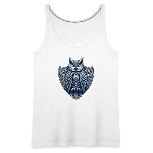 Night Watch Owl T Shirt, Sarcastic Dad Gift - Women's Premium Tank Top