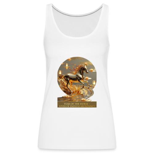 Year of the Horse Abundance T Shirt, Lunar NY Gift - Women's Premium Tank Top