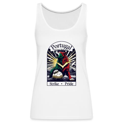 Portugal Iberian Wolf Soccer T Shirt, Pride Gift - Women's Premium Tank Top