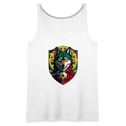 Portugal Iberian Wolf Soccer T Shirt,Football Gift - Women's Premium Tank Top