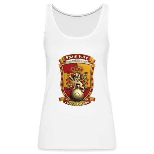 Spain Lion Fury T-Shirt, Spanish Crest Gift - Women's Premium Tank Top