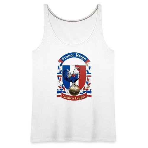France Rooster Reign T-Shirt, Tricolore Pride Gift - Women's Premium Tank Top